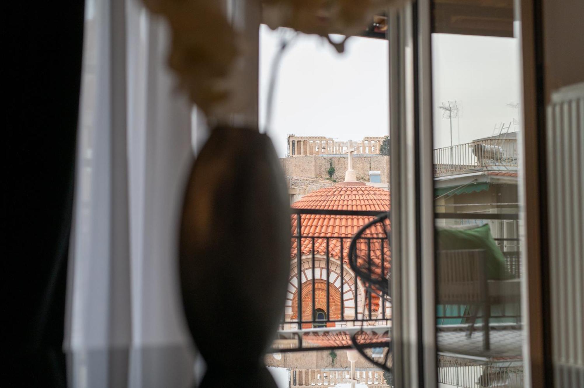 Ferienwohnung Acropolis Golden View Penthouse Athen Exterior foto